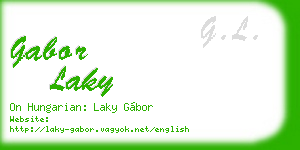 gabor laky business card